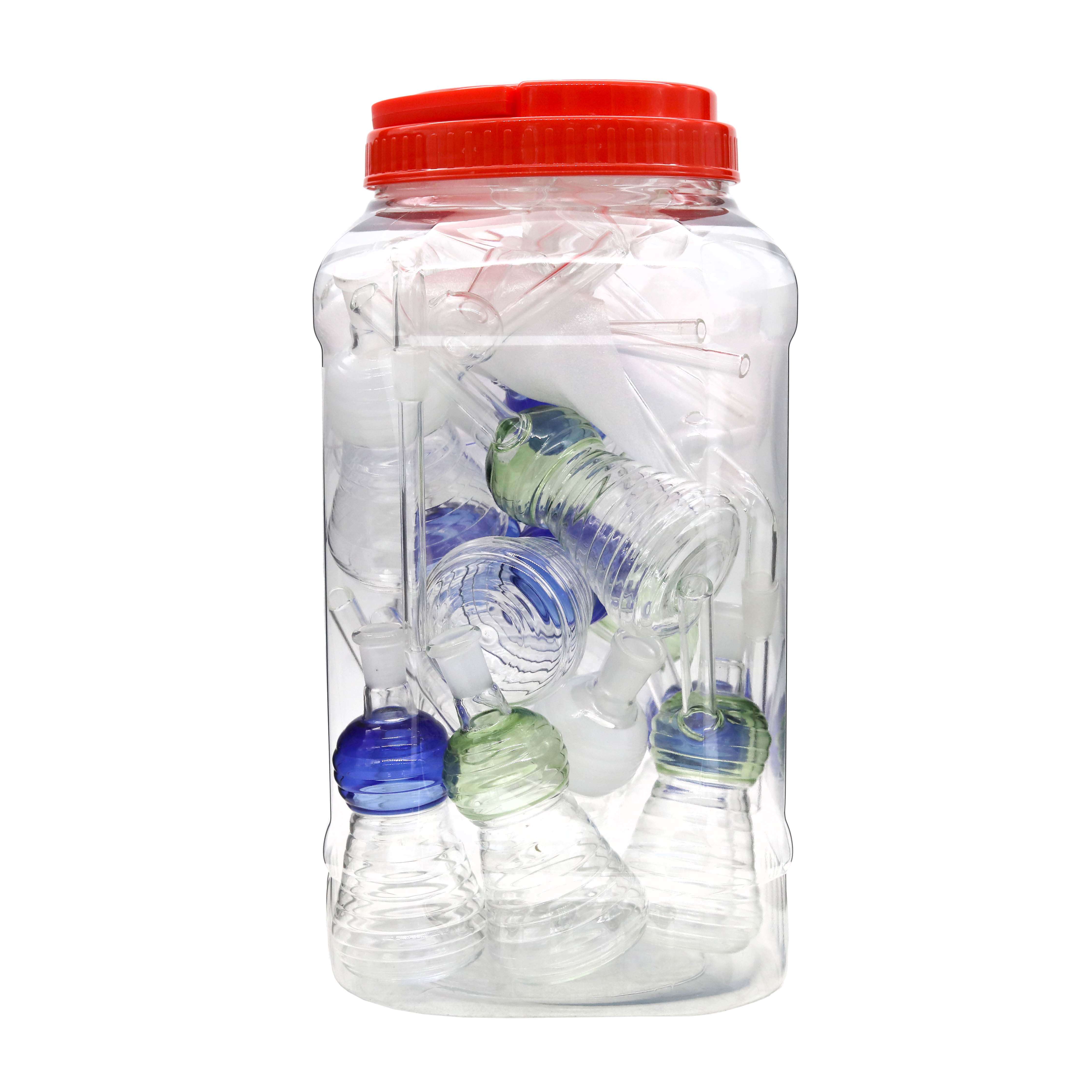 Diamond Cut Tube Sniffer With Slide OB Waterpipe (SN121) | 7 inch | 12 Count Display product image